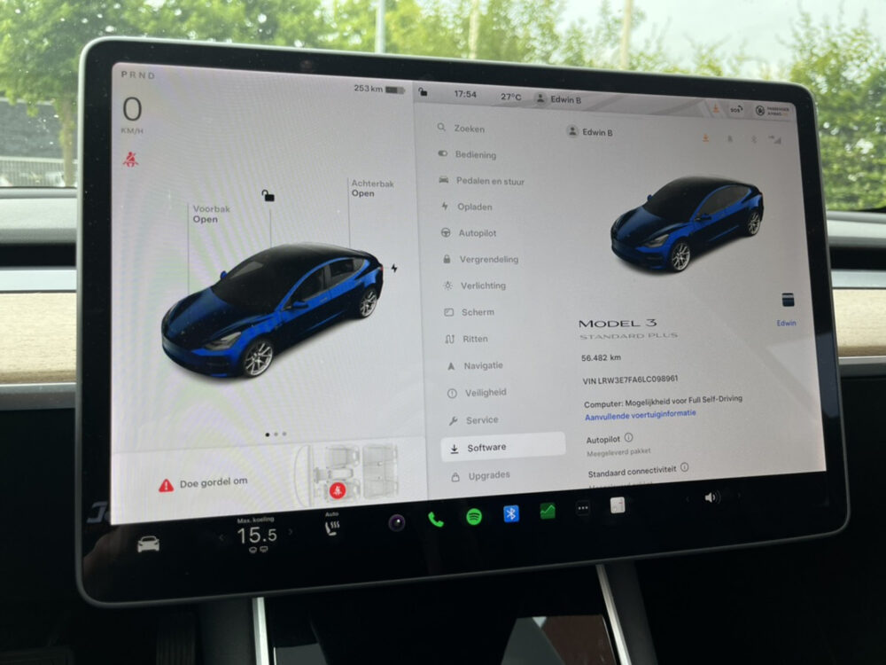 Tesla Model 3 Standard RWD Plus 60 kWh // AUTOPILOT // LEDER // PANODAK // 360 CAMERA // FULL LED //